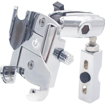 RIDEPOWER Metal Phone Mount - Large - Perch Mount - Chrome  RPMTLMOUNTLGCR