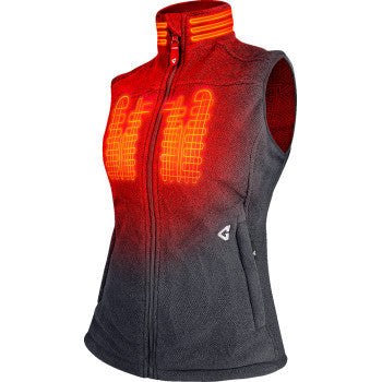GERBING HEATED CLOTHING Women's 7V Thermite Heated Fleece Vest 2.0 - Gray - XL GERTFVST7VWGXL