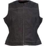 Z1R Women's Denim Vest - Black - XL 2831-0110