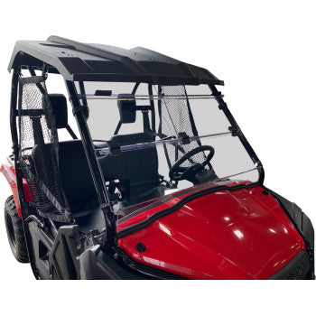 MOOSE OFFROAD Full Folding Windshield - Deluxe - Pioneer 500/520 V000351-12200M 