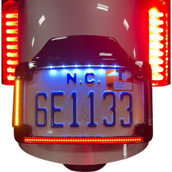 CUSTOM DYNAMICS License Plate Frame - LED - Black TF05-23-B