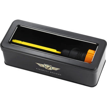 FIGURATI Performance Magnetic Oil Dipstick - Knurled - Gold - '07-'16 Touring/Trike DESIGNS FDP01-TCKN-G