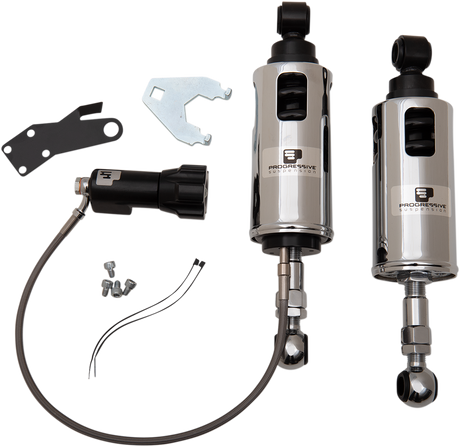 PROGRESSIVE SUSPENSION 422 Series Shocks with Rap - Chrome - Heavy-Duty 422-4101C