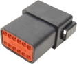 NAMZ Deutsch Receptacle - 12 Pin - Black DR-12B