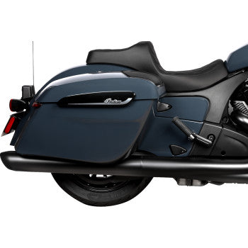 DRAG SPECIALTIES SEATS Predator III 2-Up Seat - Vinyl/Solar Leather - Double Diamond - Chieftain '25/Challenger '20-'25 0810-2470