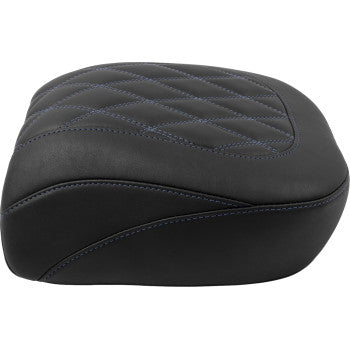 MUSTANG Wide Tripper™ Seat - Passenger - Sky Blue Stitching - FLT/FLH '23-'25 88511SB