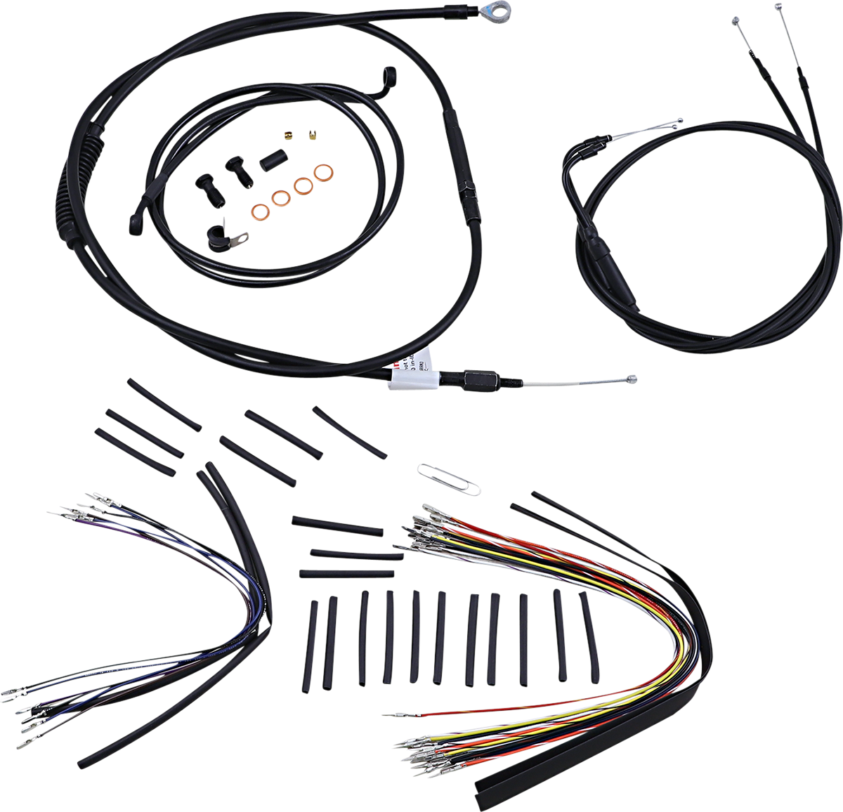 BURLY BRAND Control Kit - 14" Ape Hanger Handlebars B30-1012