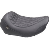 MUSTANG Wide Tripper™ Seat - Solo - Dark Brown/Black Stitching - FLT/FLH '23-'25 89503