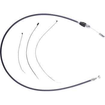 DRAG SPECIALTIES Quick Connect Clutch Cable - Upper - Black/Chrome 0652-3204