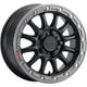RACELINE WHEELS Wheel - Alpha - Front/Rear - Black/with Gun Metal Ring - 17x7 - 5/114.3 - +25 mm A14BG-77012+25