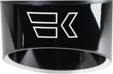 KHROME WERKS 4-1/2" End Cap - Edge - Black 200714P