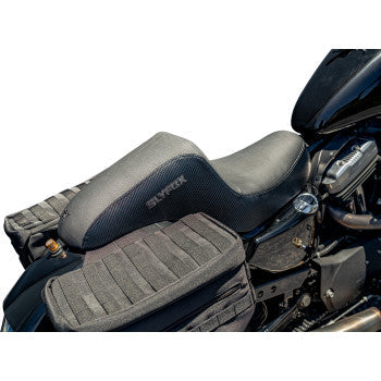 SLYFOX Slyfox Seat - Black Logo - Black Vinyl w/ Slipstop - Carbon Fiber - XL 4684A-slyfox
