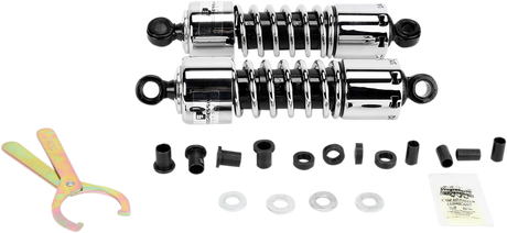 PROGRESSIVE SUSPENSION 412 Series Shock - 11" - Standard - Chrome - H-D 412-4005C
