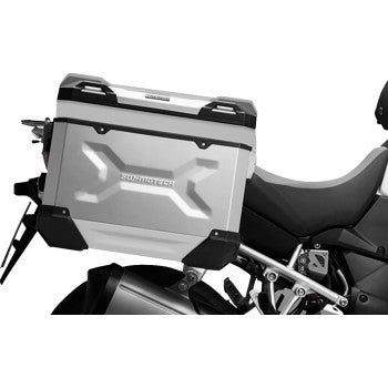 SW-MOTECH TRAX ADV Aluminum Case System - Silver - Suzuki V-Strom 650 '04-'10 KFT.05.294.70000/S