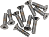 DRAG SPECIALTIES 1/4X20X3/4 Chrome Flat Head MPB366