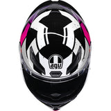 AGV Helmet K1 S Punkpulse Black/Purple/Lime Md 2118394018-071-M