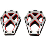 KODLIN USA NXL Footpegs - Black w/ Red Accent K73255-RL