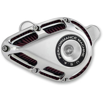 PERFORMANCE MACHINE (PM) Jet Air Cleaner Kit - Chrome 0206-2167-CH