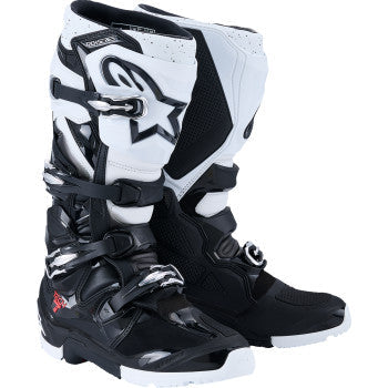 ALPINESTARS Tech 7 Enduro Boots - Black/White - US 13 2010426-12-13
