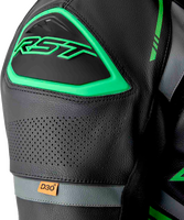 IN STOCK OPEN BOX  RST S1 D3o Suit Blk/Gry/Flo Grn Leather Md 556-3604342 103604F.GRN-42
