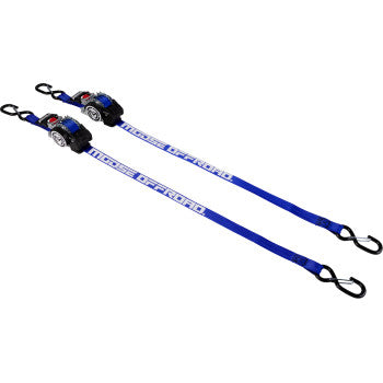 MOOSE OFFROAD Tie Down - Retractable Ratchet - 1" x 10' - Blue 3920-0552