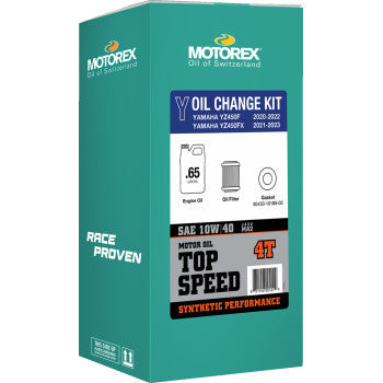 MOTOREX Oil Change Kit - Yamaha YZ 450 - 10W-40 311244