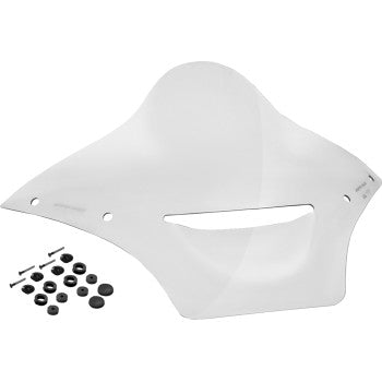 MEMPHIS SHADES Vented Windshield - BRL Race Bubble - Clear - FLTRX MBR101304
