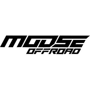 MOOSE OFFROAD Decal - Moose Corporate Stacked - Black - 10 Pack 4320-2633