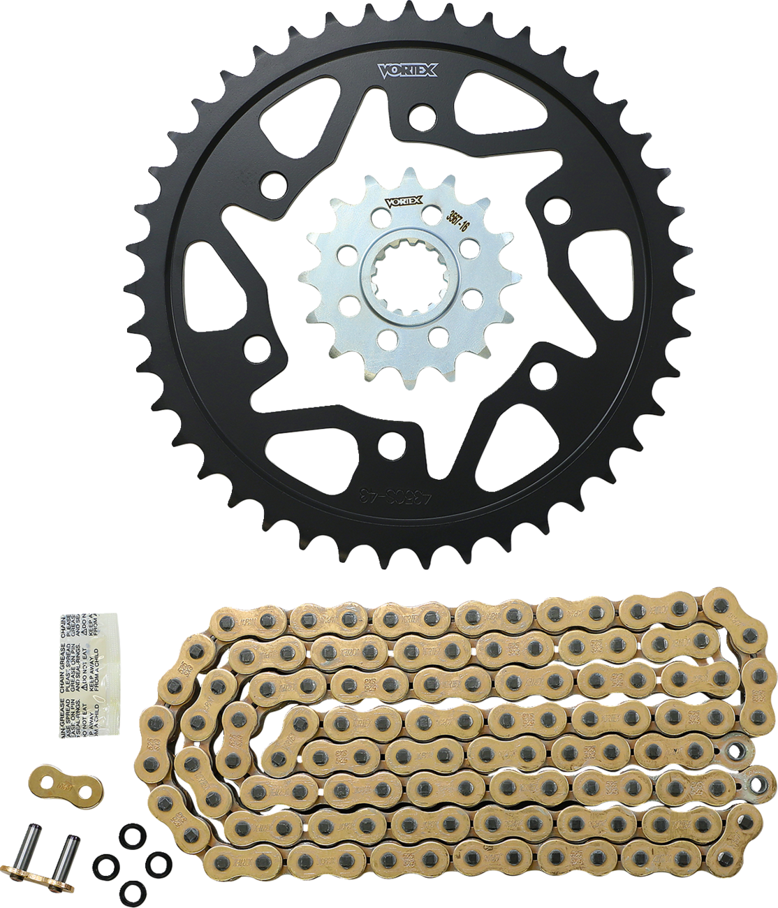 VORTEX Chain and Sprocket Kit - WSS - Gold - Yamaha FZ/MT-10 CKG6470