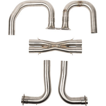 TRINITY RACING Full Dual Exhaust System - Black - RZR XP 1000 TR-4190D-BK