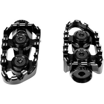 GILLES TOOLING Tech-X Enduro Footpeg - Driver - Black Tuareg 660 2022-2024	 RGK-109-UF35-SET-B