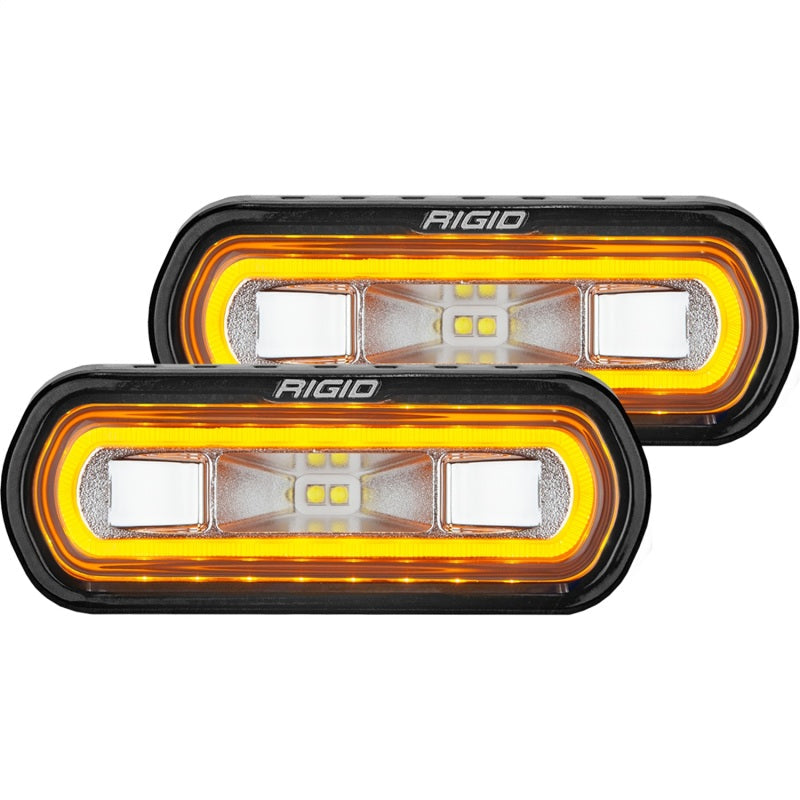 Rigid Industries SR-L Series Surface Mount LED Spreader Pair w/ Red Halo - Universal 53122