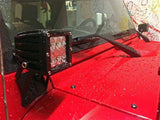 Rigid Industries Jeep JK - A-Pillar Mount Kit - Mounts set of Dually/D2 40331