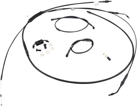 BURLY BRAND Control Kit - 14" Ape Hanger Handlebars - ABS B30-1122