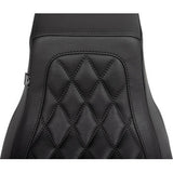 MUSTANG One Piece 2-Up Squareback Seat - Double Diamond - Smooth - FLH/FLT '23-'24 88416