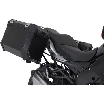SW-MOTECH TRAX ADV Aluminum Case System - Black - Kawasaki Versys 1000 '18-'23 KFT.08.922.70001/B