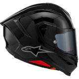 ALPINESTARS Supertech R7 Helmet - 22.06 - Solid - Gloss Black - Large   8202126-1180-L