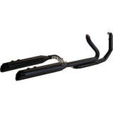 KHROME WERKS 2-into-1-into-2 Dominator-SR Exhaust System - Black - Without End Caps - M8 Touring 200810A-SR