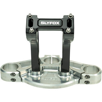 SLYFOX Handlebar Riser Kit - Pullback - 1-1/8" Clamping - 6" Rise - Black SF-1004-06-B