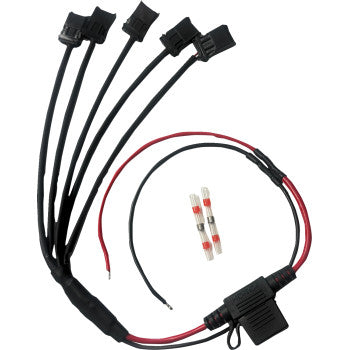 CUSTOM DYNAMICS Shark Demon® Fog Light Wire Harness - Multi-Light 5-to-1 SD-OR-FOG-HARN