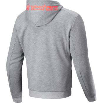 IN STOCK ALPINESTARS Chrome v2 Sport Hoodie - Heather Gray/Red Fluo - Large 4200325-9199-L
