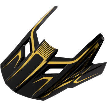 Z1R Dirt Maxx Visor Kit - Monogram - Black/Gold - XS-M 0132-1942
