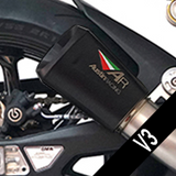 Austin  V3 SLIP ON 2026 KTM 990 RCR BOX DELETE BLACK EDITION EXHAUST SYSTEM AR112