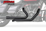 HARLEY TOURING RIGHT SIDE TUCK & UNDER TRUE-DUAL HEADERS Fits '95-Present