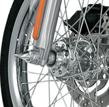 KURYAKYN Axle Nut Cover - Twisted - Chrome - Front 1217