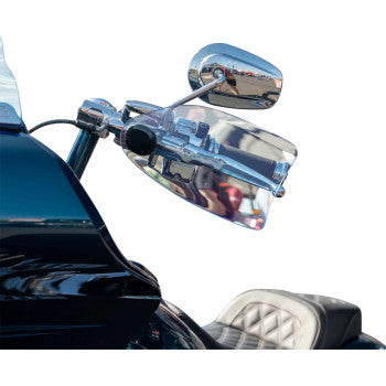KLOCK WERKS Flare® Handguards - Harley-Davidson Hydraulic Clutch - Blue Ice KWS-01-0128-HC