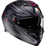 AGV Helmet K3 Syth Matte Black/Pink Sm 2118381004-025-S