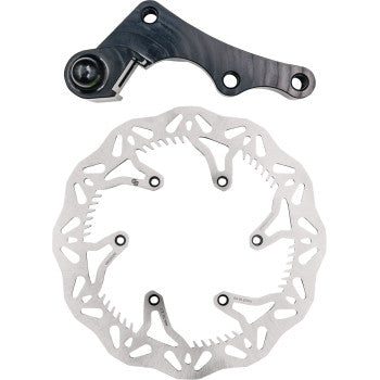 GBRAKES Brake Rotor Kit 270mm Solid Mount Wave Rotor + Bracket GBDOS218