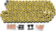 RK 520 - Max X Chain - 120 Links - Yellow 520MAXX-120-YY