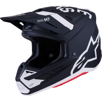 ALPINESTARS SM7 Helmet - Dasher - Matte Black/White - XS 8302226-1121-XS